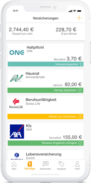 phone_uebersicht_DE Online Versicherung